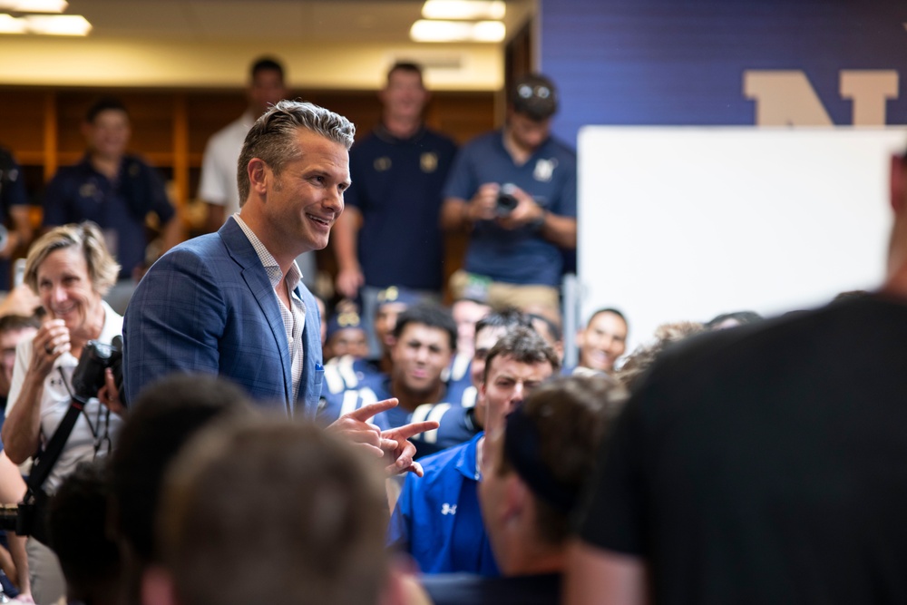 SW Hegseth Attends Navy, Air Force Football Game