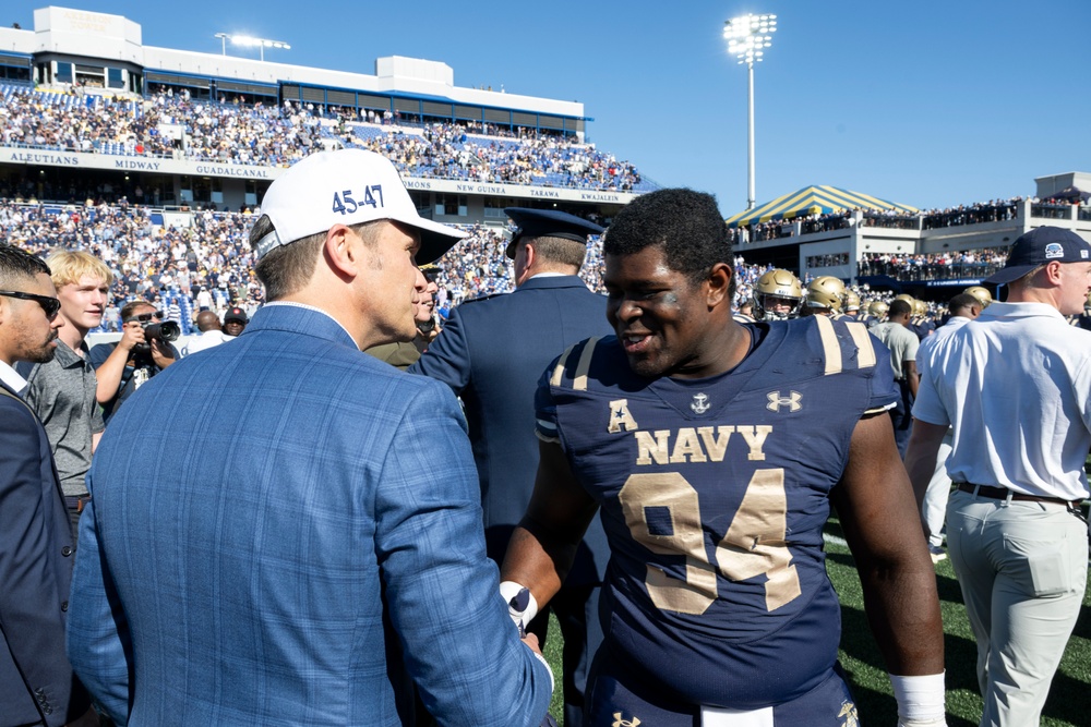 SW Hegseth Attends Navy, Air Force Football Game