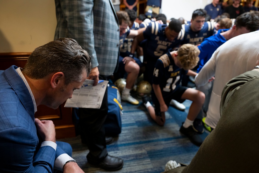 SW Hegseth Attends Navy, Air Force Football Game