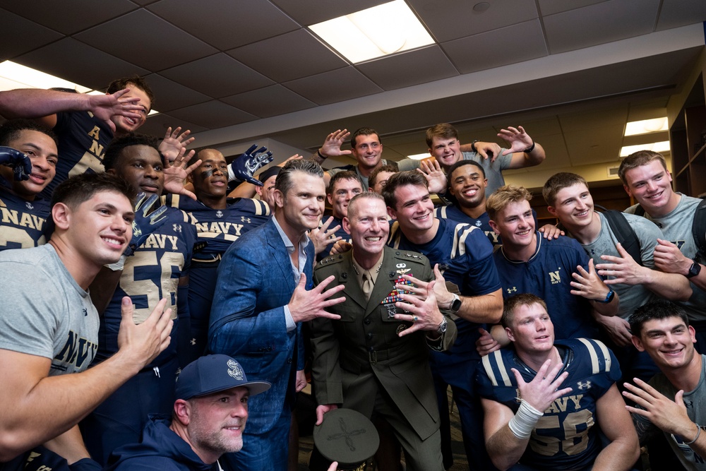 SW Hegseth Attends Navy, Air Force Football Game