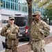 Soldiers provide a presence patrol in the National Mall