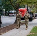 Soldiers provide a presence patrol in the National Mall