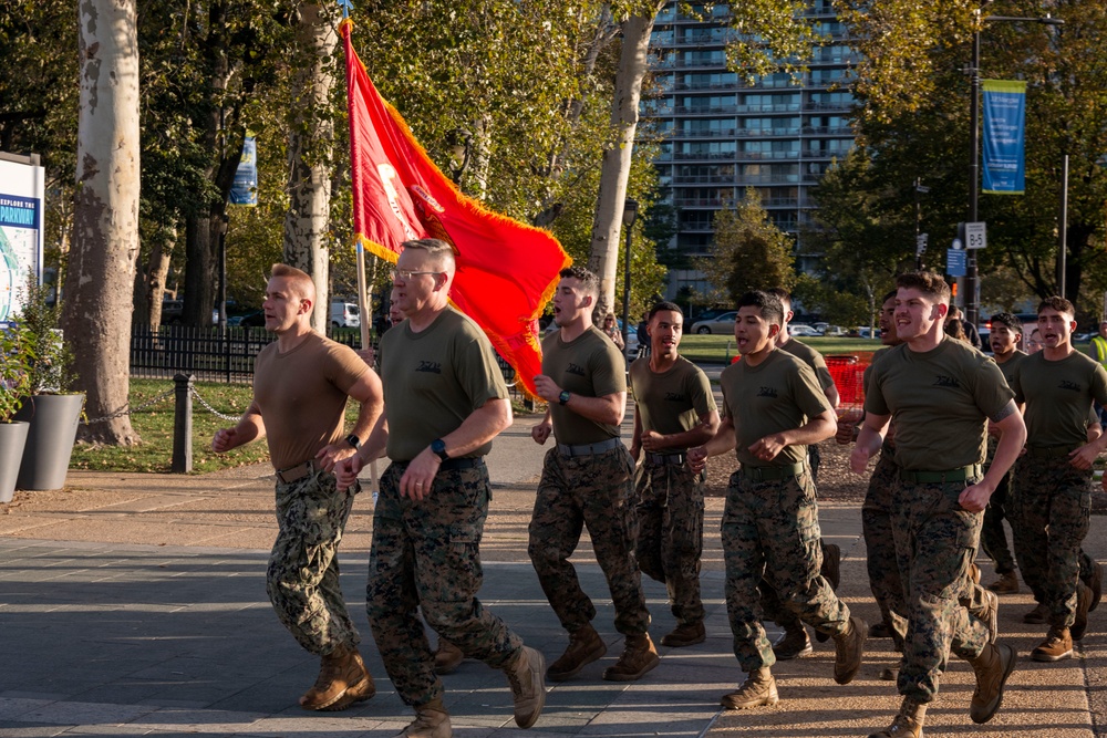 Navy and Marine Corps "Rocky Steps" Run
