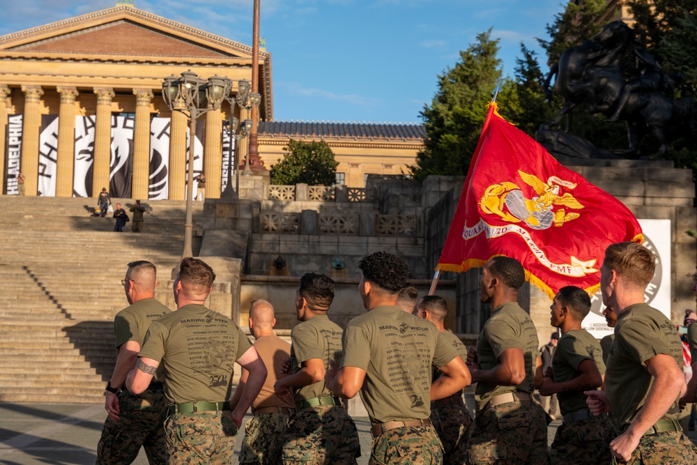 Navy and Marine Corps "Rocky Steps" Run