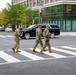 Soldiers provide a presence patrol in the National Mall