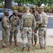 Soldiers provide a presence patrol in the National Mall
