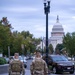 Soldiers provide a presence patrol in the National Mall