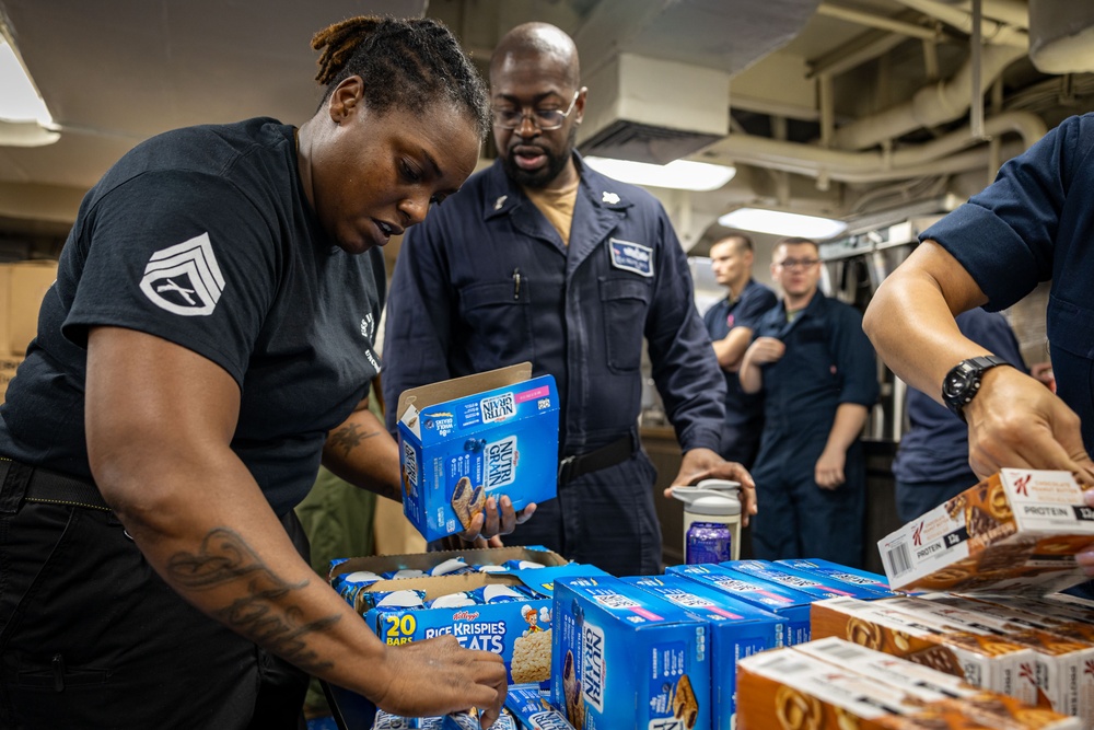USS Iwo Jima Sailors Take The E-6 Exam