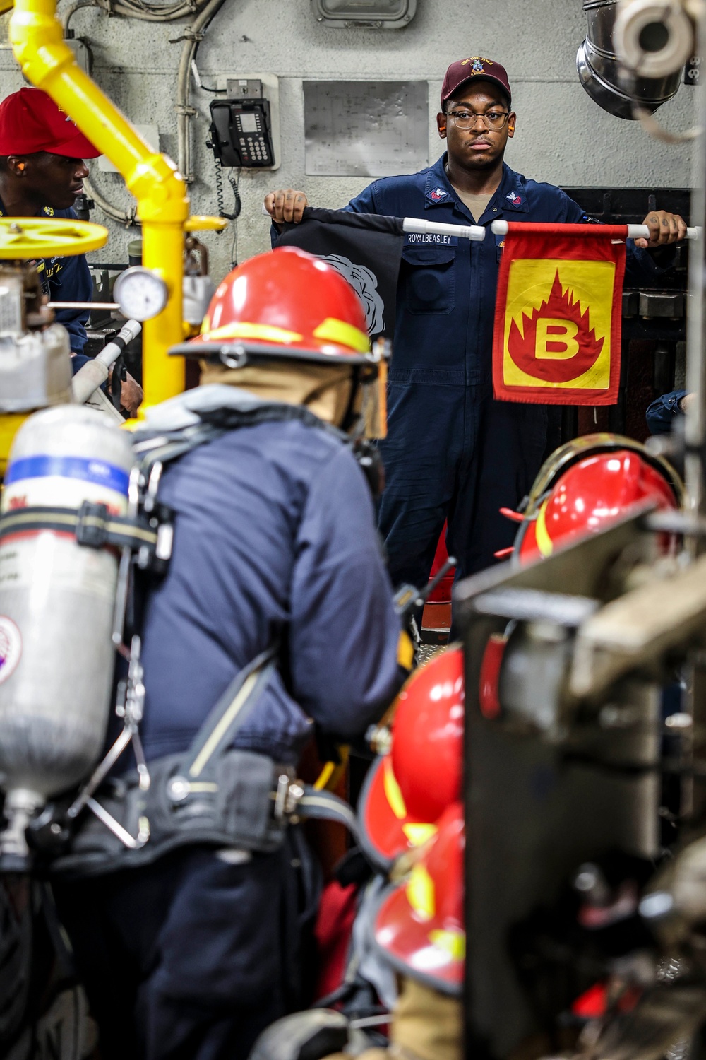 USS Iwo Jima Conducts Damage Control Training