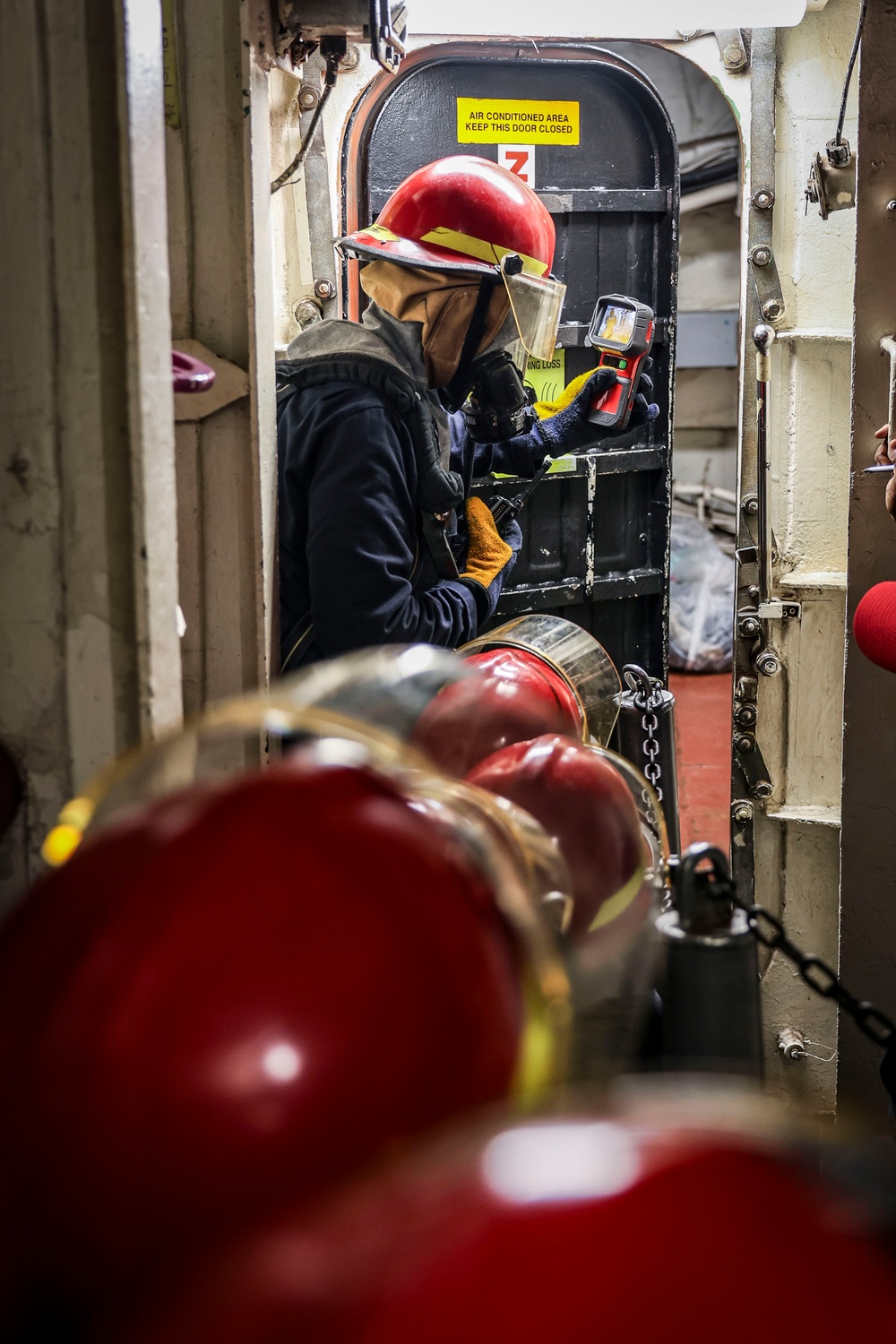 USS Iwo Jima Conducts Damage Control Training