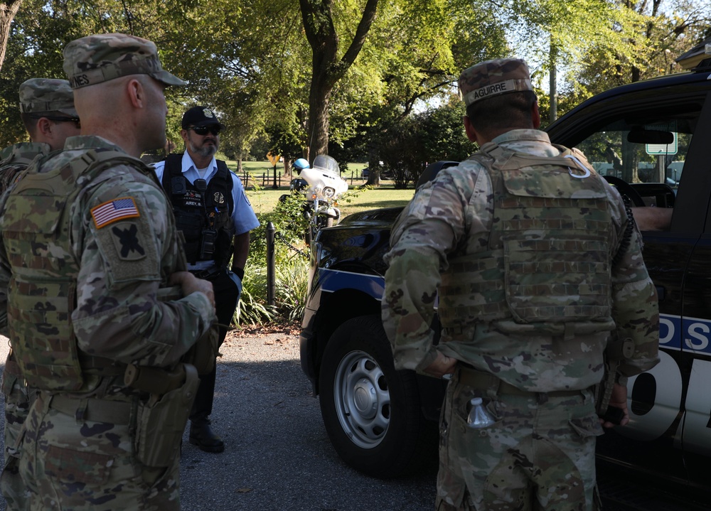 Taskforce Magnolia patrolling D.C. National Mall