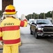 Sparky the Fire Dog Greets Visitors at the MCAS New River Gate