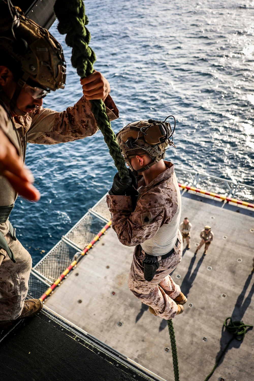 U.S. Marines Conduct Fast-Rope Training