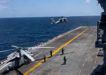 USS Iwo Jima Sailors Conduct Ordnance Resupply