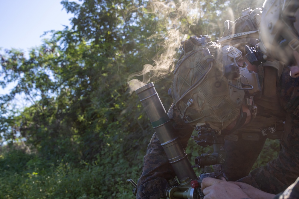 22nd MEU (SOC)| BLT 3/6, India Company Mortar Range