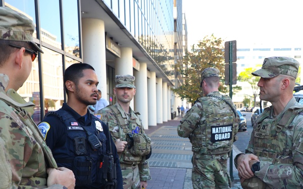 Taskforce Magnolia patrolling D.C. National Mall