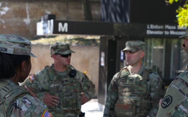 Taskforce Magnolia patrolling D.C. National Mall
