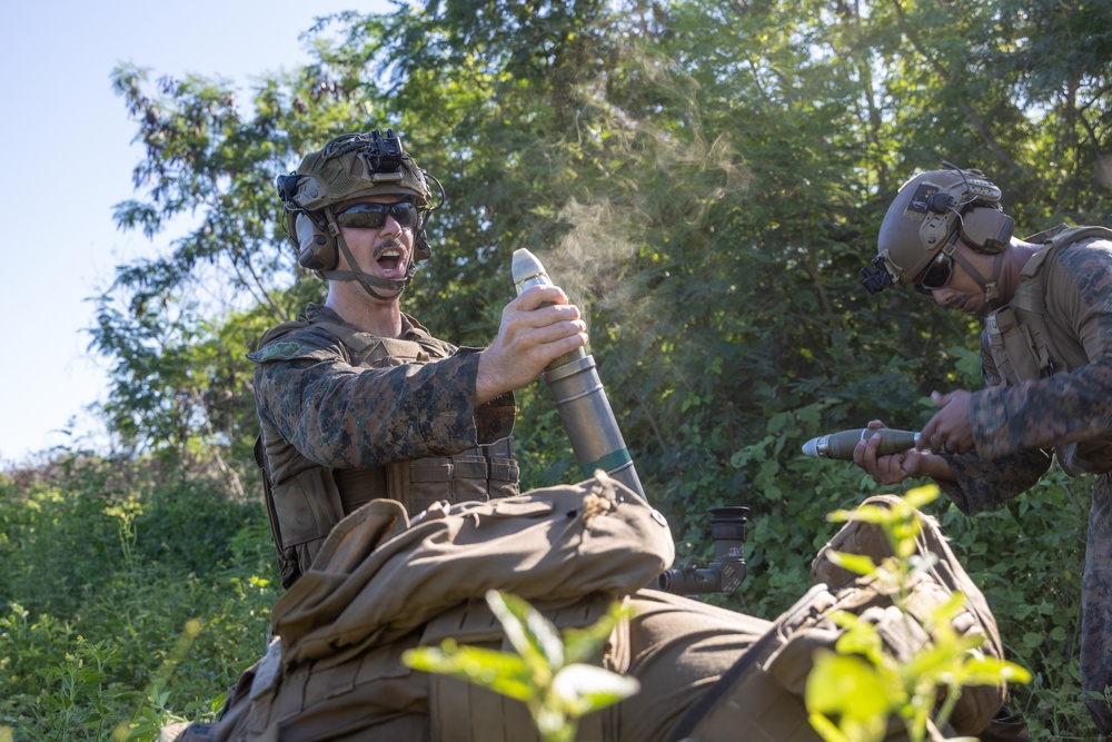 22nd MEU (SOC)| BLT 3/6, India Company Mortar Range
