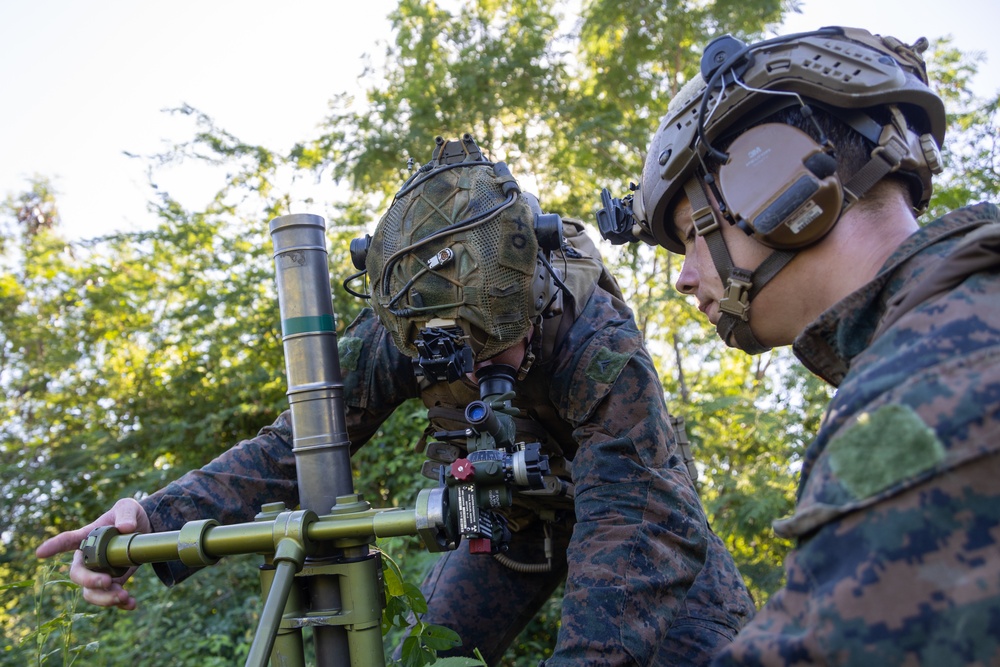 22nd MEU (SOC)| BLT 3/6, India Company Mortar Range