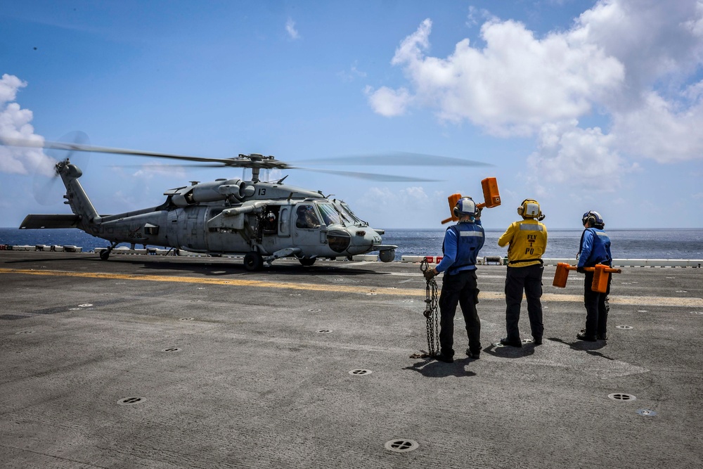 USS Iwo Jima Conducts Flight Operations