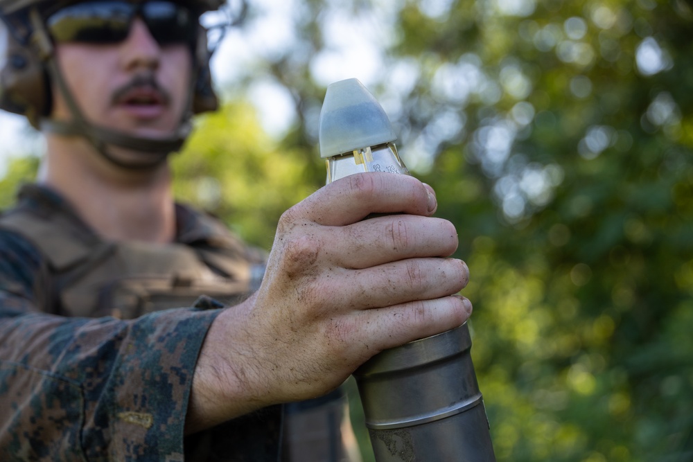 22nd MEU (SOC)| BLT 3/6, India Company Mortar Range