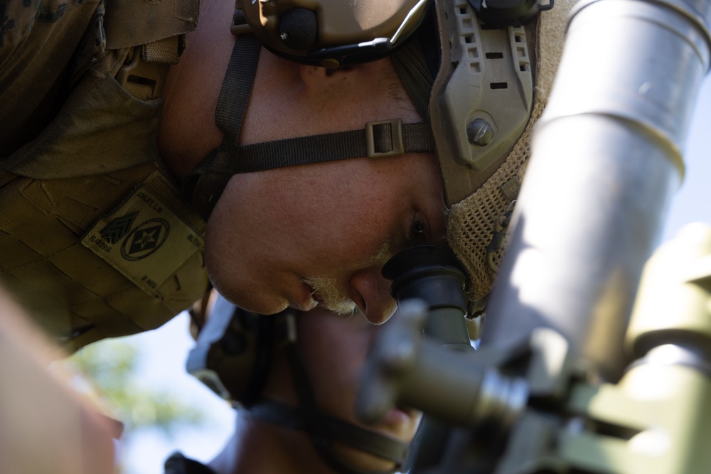 22nd MEU (SOC)| BLT 3/6, India Company Mortar Range