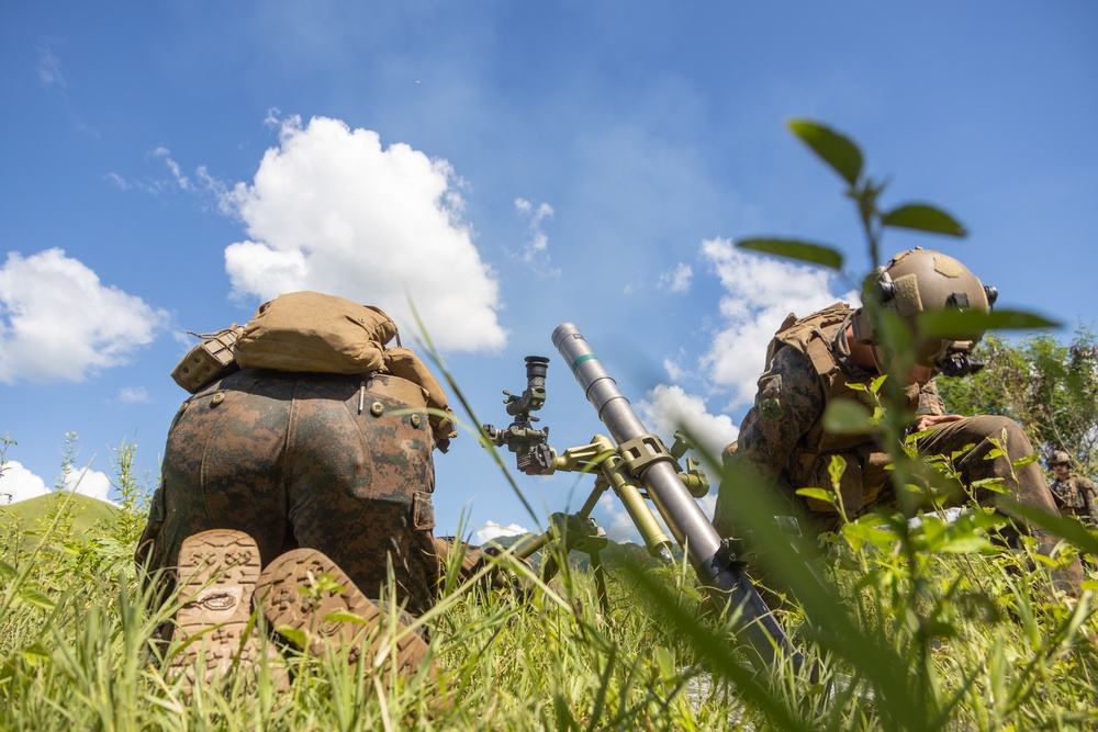 22nd MEU (SOC)| BLT 3/6, India Company Mortar Range