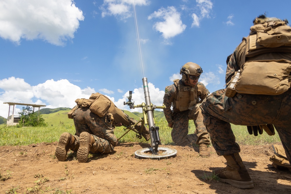 22nd MEU (SOC)| BLT 3/6, India Company Mortar Range