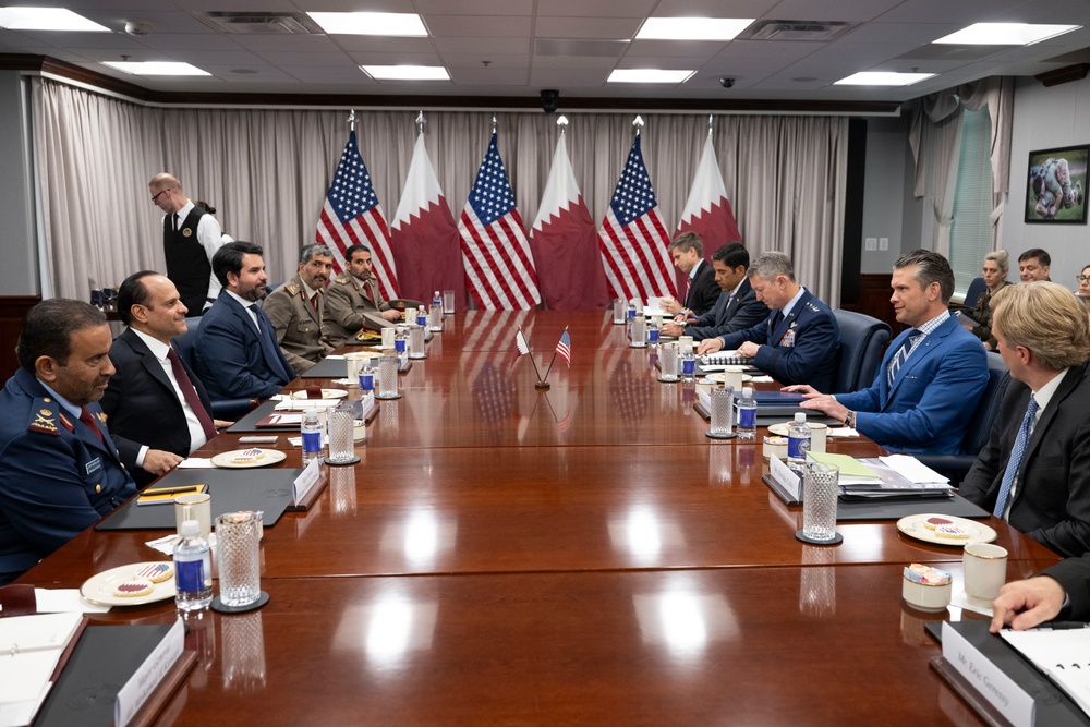 SW Hegseth Hosts Qatar MoD