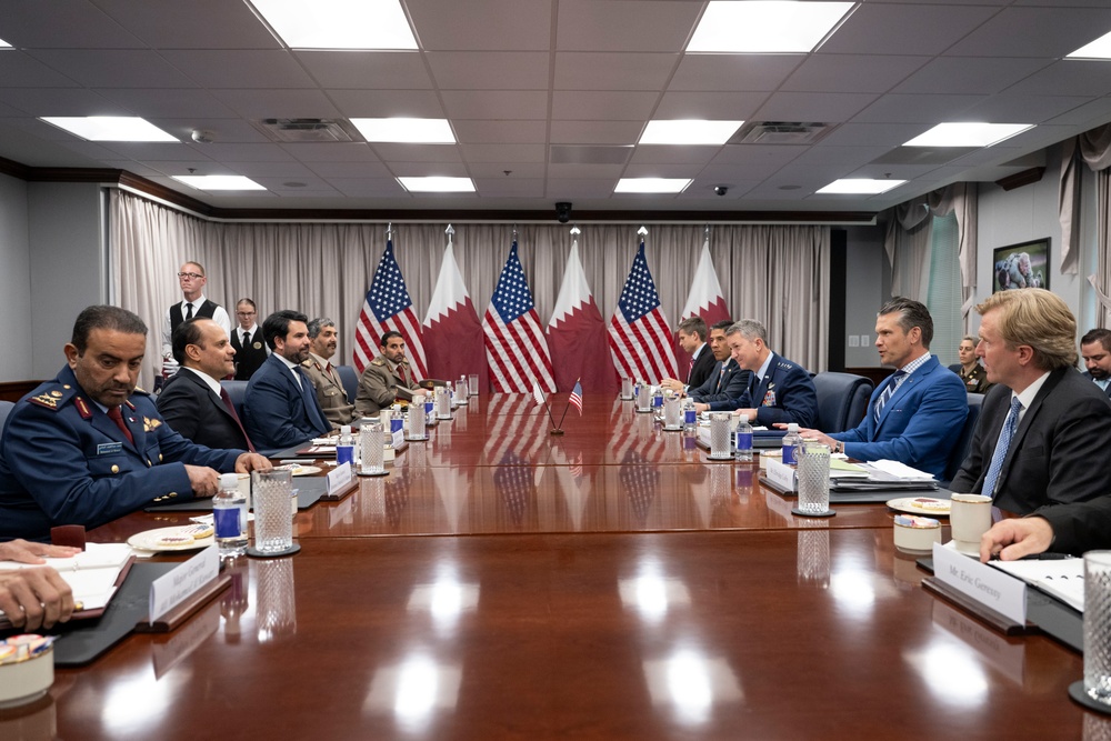 SW Hegseth Hosts Qatar MoD