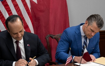 SW Hegseth Hosts Qatar MoD