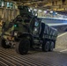 U.S. Marine Moves Vehicles aboard USS Iwo Jima