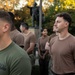 Sailors and Marines run the Rocky Steps during Navy and Marine Corps 250