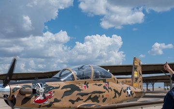 T-6 Maintainer gets an incentive ride from 85 FTS