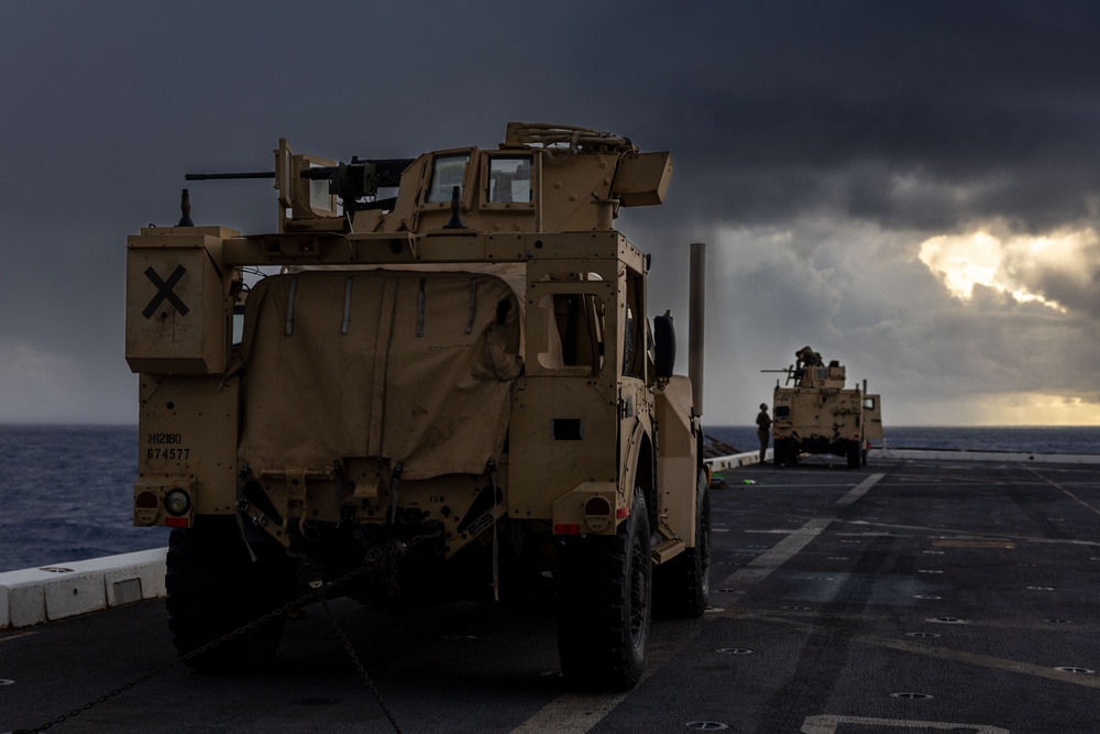 USS San Antonio (LPD 17) holds 50-caliber mounted live-fire shoot