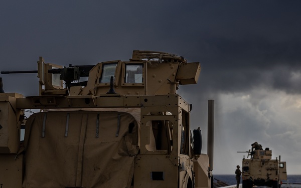 USS San Antonio (LPD 17) holds 50-caliber mounted live-fire shoot