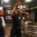 Iwo Jima Sailors Prepare Food In the Galley