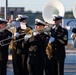 U.S. Navy Band performs for morning television shows for Navy Marine Corps 250