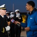 U.S. Navy Band performs for morning television shows for Navy Marine Corps 250