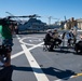 U.S. Navy Band performs for media touring USS Arlington