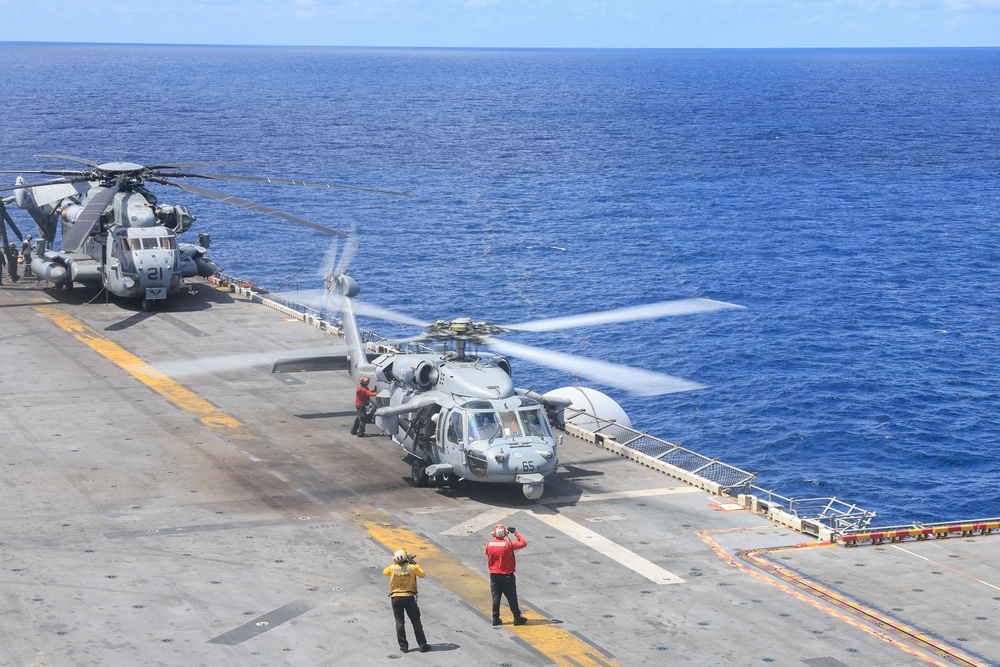 USS Iwo Jima Sailors Conduct Flight Operations USS Iwo Jima Sailors Conduct Flight Operations