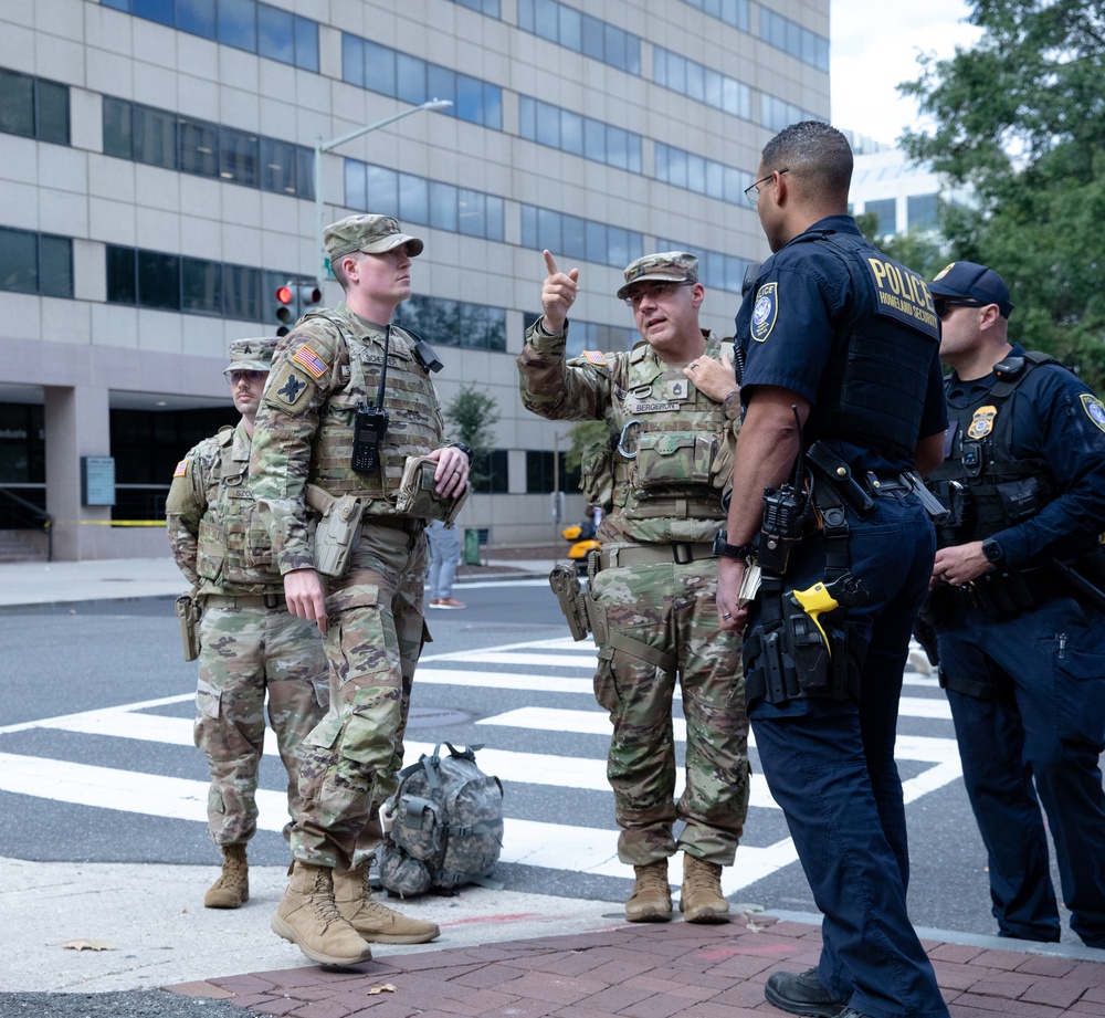 National Guard Soldiers Respond To Shooting