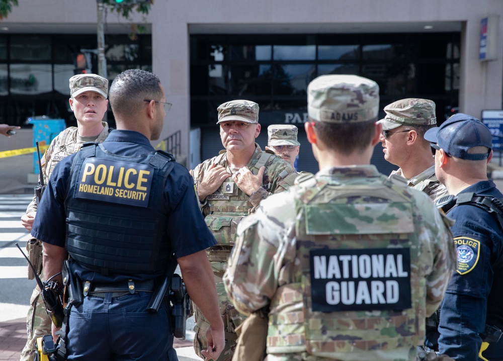 National Guard Soldiers Respond To Shooting