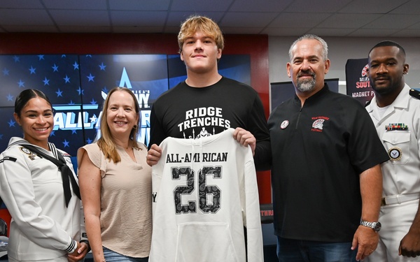 All-American Jersey Presentation: Navy Honors Ryan Miret at Miami Southridge