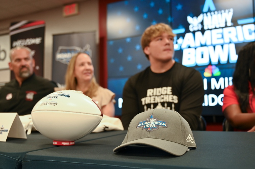 All-American Jersey Presentation: Navy Honors Ryan Miret at Miami Southridge