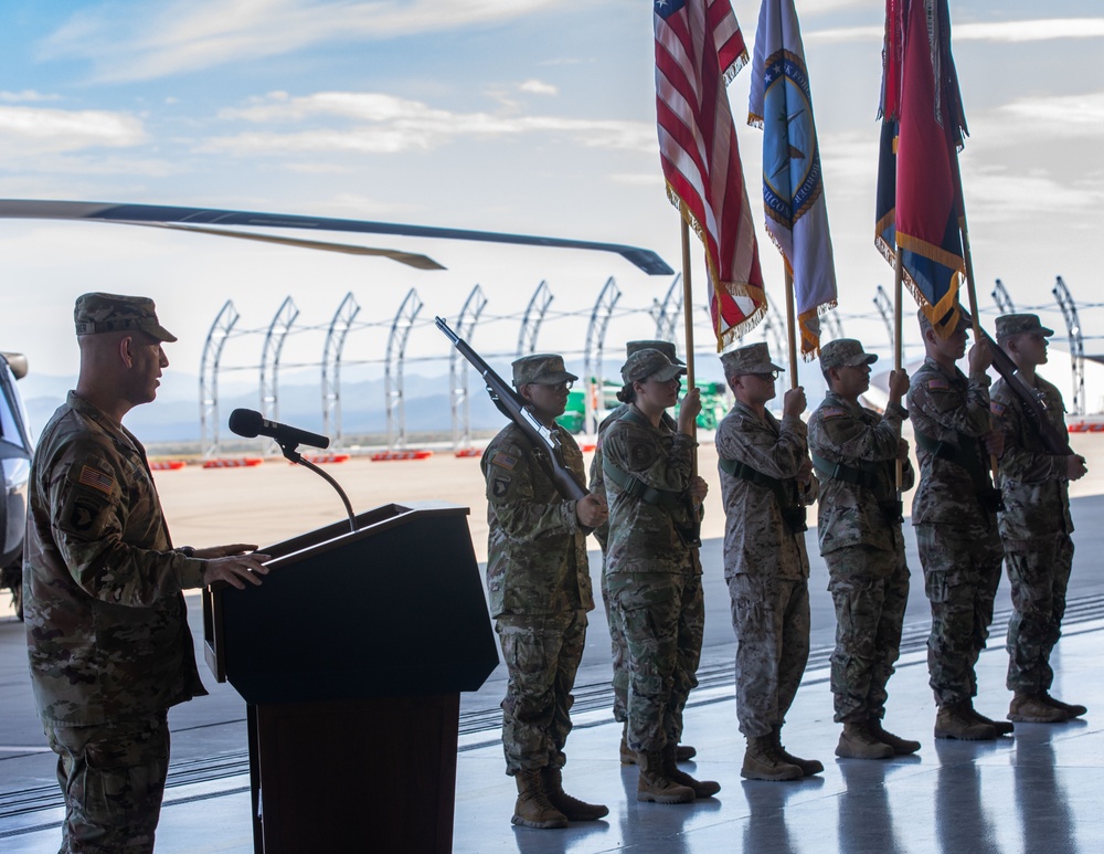 Joint Task Force-Southern Border Transfer of Authority Ceremony