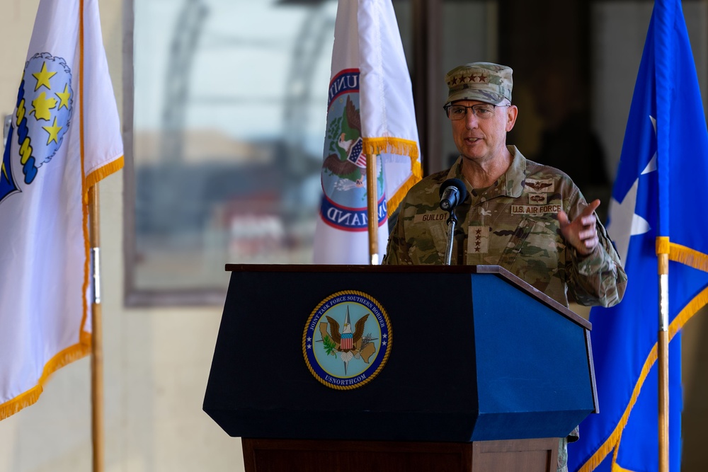 Joint Task Force-Southern Border Transfer of Authority Ceremony