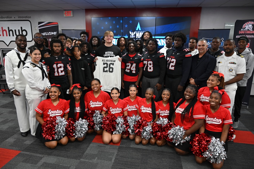 All-American Jersey Presentation: Navy Honors Ryan Miret at Miami Southridge
