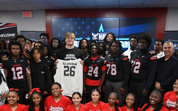 All-American Jersey Presentation: Navy Honors Ryan Miret at Miami Southridge