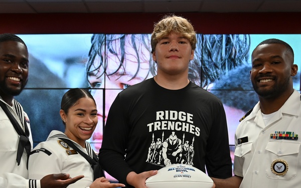 All-American Jersey Presentation: Navy Honors Ryan Miret at Miami Southridge